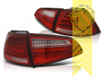 LED, rot, weiss, chrom, nur für Fahrzeuge mit werksseitig verbauten HALOGEN Rückleuchten, Eintragungsfrei / mit E-Prüfzeichen
