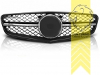 Original Mercedes Emblem wird übernommen, chrom, schwarz glänzend, ABS Kunststoff, Eintragungsfrei / als Ersatzteil verwendbar