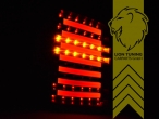 LED, rot, weiss, chrom, nur passend für Fahrzeuge mit Heckklappe, Eintragungsfrei / mit E-Prüfzeichen