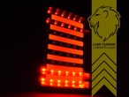 LED, rot, weiss, chrom, nur passend für Fahrzeuge mit Heckklappe, Eintragungsfrei / mit E-Prüfzeichen