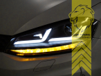dynamischer LED Blinker, schwarz, nicht geeignet für Fahrzeuge mit LED Tagfahrlicht (U-Shape), nur passend für Fahrzeuge mit werksseitig verbauten Xenon Scheinwerfer mit Halogen Standlicht, LED Abblendlicht / LED Fernlicht, Eintragungsfrei / mit E-Prüfzeichen, Eintragungsfrei / mit R87 Zulassung als Tagfahrlicht
