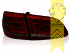 LED, schwarz, rot, nur für Fahrzeuge mit werksseitig verbauten HALOGEN Rückleuchten, Eintragungsfrei / mit E-Prüfzeichen