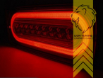 LED, schwarz, mit dynamischem LED Blinker, Eintragungsfrei / mit E-Prüfzeichen