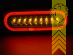 LED, schwarz, mit dynamischem LED Blinker, Eintragungsfrei / mit E-Prüfzeichen