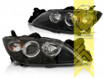Xenon, HID, schwarz, nur passend für Fahrzeuge mit original Halogen Scheinwerfern, Abblendlicht D1S / Fernlicht HB3, Blinkerbirnen BAU15S, elektrisch verstellbar - Stellmotor wird vom Original übernommen, Eintragungsfrei / mit E-Prüfzeichen