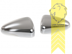 Elektrisch, Mechanisch, chrom, glänzend, Aluminium beschichtet, matt, ABS Kunststoff, Eintragungsfrei / als Ersatzteil verwendbar