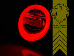 dynamischer LED Blinker, LED, rot, Eintragungsfrei / mit E-Prüfzeichen