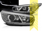 Halogen, schwarz, Abblendlicht H7 / Fernlicht H7, Blinkerbirnen BAU15S, elektrisch verstellbar - Stellmotor integriert, Eintragungsfrei / mit E-Prüfzeichen