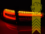 LED, dynamischer LED Blinker, rot, weiss, chrom, nur für Fahrzeuge mit werksseitig verbauten LED Rückleuchten, Eintragungsfrei / mit E-Prüfzeichen