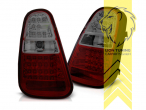 mit LED Blinker, LED, rot, schwarz, Eintragungsfrei / mit E-Prüfzeichen