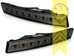 LED, dynamischer LED Blinker, schwarz, Eintragungsfrei / mit E-Prüfzeichen