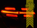 dynamischer LED Blinker, LED, rot, weiss, chrom, Eintragungsfrei / mit E-Prüfzeichen