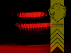 LED, dynamischer LED Blinker, rot, schwarz, Eintragungsfrei / mit E-Prüfzeichen