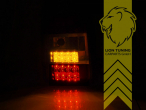 LED, mit LED Blinker, rot, weiss, nur passend für Hecktüren, Eintragungsfrei / mit E-Prüfzeichen