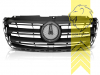 Original Mercedes Emblem wird übernommen, schwarz matt, ABS Kunststoff, Eintragungsfrei / als Ersatzteil verwendbar