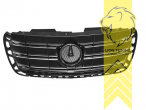 Original Mercedes Emblem wird übernommen, schwarz matt, ABS Kunststoff, Eintragungsfrei / als Ersatzteil verwendbar