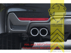links Doppelrohr, schwarz glänzend, nur passend für Fahrzeuge mit M-Paket, ABS Kunststoff, Eintragungsfrei / mit ABE