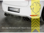 links und rechts in 4-Rohr Optik, schwarz matt, nur passend für Fahrzeuge mit Standard Stoßstange, ABS Kunststoff, schwarz - lackierfähig, Eintragungsfrei / mit ABE