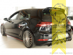 links und rechts, schwarz matt, nur passend für Golf GTi, ABS Kunststoff, schwarz - lackierfähig, Eintragungsfrei / mit ABE