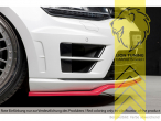 schwarz matt, nur passend für Fahrzeuge mit R Line / R Frontstoßstange, ABS Kunststoff, schwarz - lackierfähig, Eintragungsfrei / mit ABE
