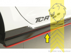 schwarz matt, nur passend für GTI TCR Seitenschweller, ABS Kunststoff, schwarz - lackierfähig, Eintragungsfrei / mit ABE