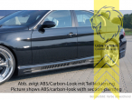 carbon Optik, ABS Kunststoff, schwarz - lackierfähig, Eintragungsfrei / mit ABE