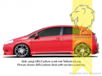 carbon Optik, ABS Kunststoff, schwarz - lackierfähig, Eintragungsfrei / mit ABE