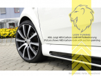 carbon Optik, ABS Kunststoff, schwarz - lackierfähig, Eintragungsfrei / mit ABE