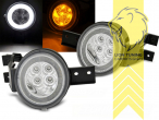 LED, chrom, LED Standlicht + LED Blinker, Eintragungsfrei / mit E-Prüfzeichen