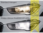 LED, 5800K, nur zulässig für Scheinwerfer mit der Herstellernummer E3 2841 (diese finden Sie auf dem äußeren Glas des Scheinwerfers), Abblendlicht H7, Eintragungsfrei / mit ABE