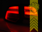 LED, dynamischer LED Blinker, schwarz, rot, Eintragungsfrei / mit E-Prüfzeichen