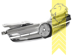 Original Mercedes Emblem wird übernommen, silber/chrom, ABS Kunststoff, Eintragungsfrei / als Ersatzteil verwendbar