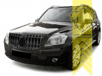 Original Mercedes Emblem wird übernommen, chrom, schwarz, ABS Kunststoff, Eintragungsfrei / als Ersatzteil verwendbar