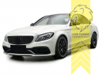Original Mercedes Emblem wird übernommen, schwarz glänzend, für Fahrzeuge ohne Kamera-System, ABS Kunststoff, Eintragungsfrei / als Ersatzteil verwendbar