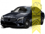 Original Mercedes Emblem wird übernommen, schwarz glänzend, für Fahrzeuge mit Kamera-System, ABS Kunststoff, Eintragungsfrei / als Ersatzteil verwendbar