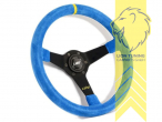 Montage im PKW nur in Kombination mit Luisi Nabe möglich, 350 mm, blau, 34mm, 6x74mm, Wildleder, gelb, 75mm, Eintragungspflichtig / mit TÜV Prüfbericht