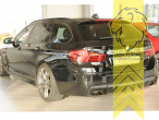 schwarz matt, nur passend für Fahrzeuge mit M-Paket, ABS Kunststoff, Eintragungsfrei / mit ABE