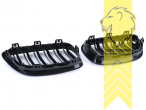 Doppelsteg, schwarz glänzend, ABS Kunststoff, Eintragungsfrei / als Ersatzteil verwendbar