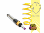 V3, gelb, Dämpfer verfügen über leicht zu bedienende Einstellräder. Bauartbedingt in der Zugstufe nur bei zugänglicher Kolbenstange., Edelstahl, Eintragungspflichtig / Teilegutachten liegt bei