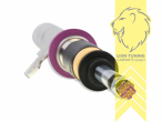 Nur für Fahrzeuge mit einem Klemmdurchmesser an der VA von 55mm., V3, gelb, Elektronische Dämpferregelung muss stillgelegt werden. Elektroniksatz zur Stillegung ist im Lieferumfang enthalten., Dämpfer verfügen über leicht zu bedienende Einstellräder. Bauartbedingt in der Zugstufe nur bei zugänglicher Kolbenstange., nicht passend für Luftfederung und Niveauregulierung, Edelstahl, Eintragungspflichtig / Teilegutachten liegt bei
