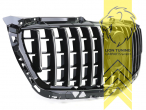 Original Mercedes Emblem wird übernommen, schwarz/chrom, ABS Kunststoff, Eintragungsfrei / als Ersatzteil verwendbar