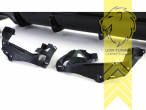 links und rechts, schwarz glänzend, nur passend für AMG Optik Stoßstange, ABS Kunststoff, Eintragungsfrei / als Ersatzteil verwendbar