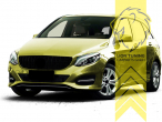Original Mercedes Emblem wird übernommen, schwarz, ABS Kunststoff, Eintragungsfrei / als Ersatzteil verwendbar