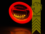 dynamischer LED Blinker, LED, rot, schwarz, Eintragungsfrei / mit E-Prüfzeichen