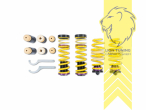 Nur für Fahrzeuge mit elektronischer Dämpferregelung, gelb, VA HA höhenverstellbar (Federnsatz bestehend aus VA HA Federn mit Höhenverstellung, kann ausschließlich mit Seriendämpfern verwendet werden), Chrom-Silizium-Stahl, Eintragungspflichtig / Teilegutachten liegt bei