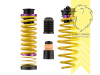 Nur für Fahrzeuge mit elektronischer Dämpferregelung, gelb, VA   HA höhenverstellbar (Federnsatz bestehend aus VA HA Federn mit Höhenverstellung, kann ausschließlich mit Seriendämpfern verwendet werden), Chrom-Silizium-Stahl, Eintragungspflichtig / Teilegutachten liegt bei