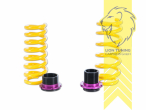 Nur für Fahrzeuge mit elektronischer Dämpferregelung, gelb, VA   HA höhenverstellbar (Federnsatz bestehend aus VA HA Federn mit Höhenverstellung, kann ausschließlich mit Seriendämpfern verwendet werden), Chrom-Silizium-Stahl, Eintragungspflichtig / Teilegutachten liegt bei