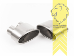 70 mm (2,75 Zoll), 1x 170x107mm, Endrohr duplex, 170 x 107 mm, Titan, nicht passend für Fahrzeuge mit OPF, Edelstahl, Eintragungsfrei / mit ABE