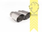 76 mm (3 Zoll), 1 x 90mm, Endrohr duplex, 90mm, Titan, nur passend für Fahrzeuge mit OPF, nicht passend für xDrive, Edelstahl, Eintragungsfrei / mit ABE