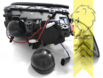 Halogen, schwarz, weiß LED, Abblendlicht H7 / Fernlicht H7, Blinkerbirnen BAU15S, elektrisch verstellbar - Stellmotor integriert, Eintragungsfrei / mit E-Prüfzeichen